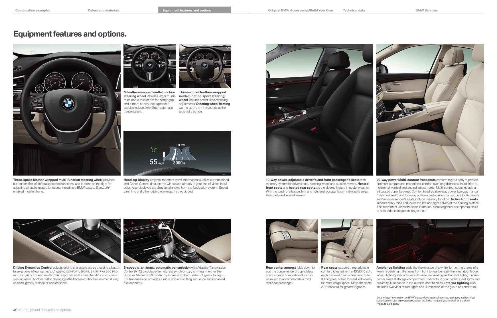 2014 BMW 5-Series GT Brochure Page 13